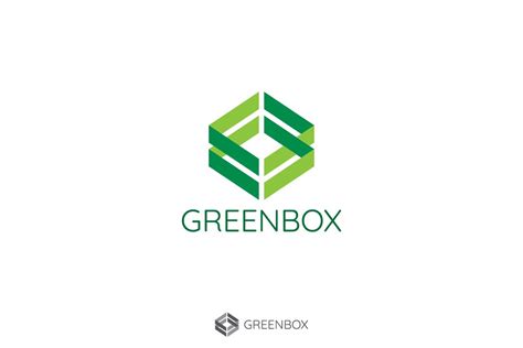 green box shape Logo (556620) | Logos | Design Bundles