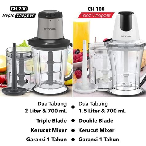 Jual Mitochiba Food Chopper Ch Kapasitas Liter Blender