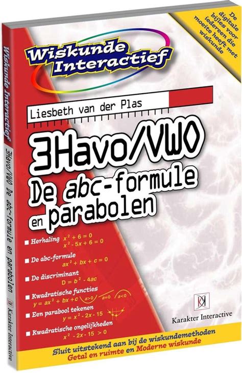 Karakter Wiskunde Interactief ABC Formule En Parabolen 3 HAVO VWO