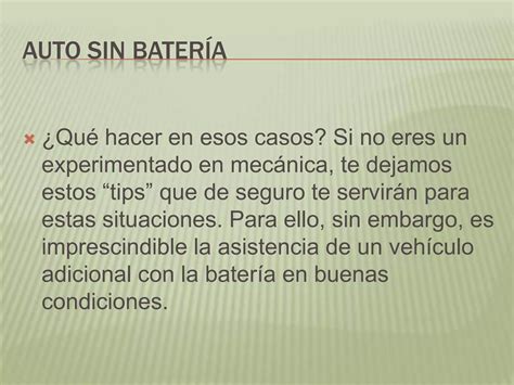 Qué hacer si el auto se queda pptx horacio stiusso PPT