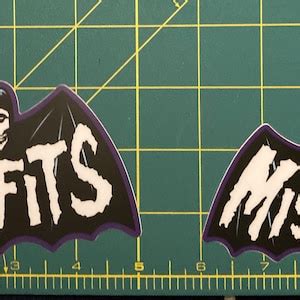 MISFITS BAT LOGO Sticker Jerry Only Doyle Wolfgang Von Frankenstein ...