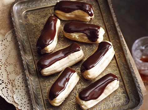 Chocolate And Caramel Eclairs Women S Weekly Food