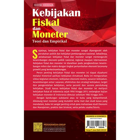 Kebijakan Fiskal Moneter Teori Empirikal Edisi Kedua Prenada Media