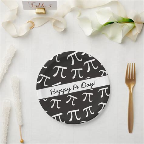 Lots Of Pi Math Happy Pi Day Paper Plate Zazzle