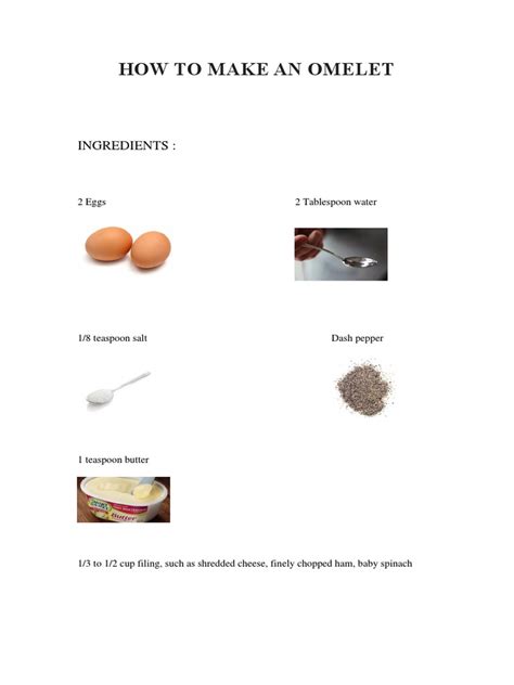 How To Make An Omelet | PDF