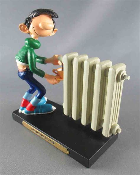 Gaston Lagaffe Figurine Résine Plastoy Radiateur à Café