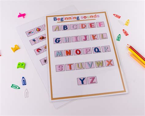 Alphabet Phonics Printable Cards Teach Beginning Sounds & - Etsy