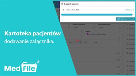 Kartoteka Pacjent W Dodawanie Za Cznik W Do Wizyty Program Do