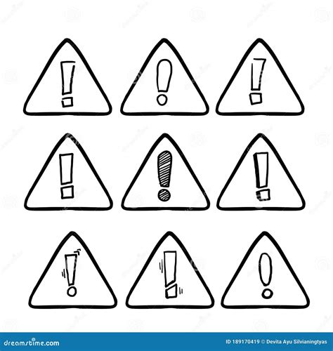 Signo De Peligro Aviso Señal De Atención Signo De Peligro Advertencia