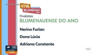 Jornal do Almoço SC Blumenau Prêmio Viva Blumenau Conheça os