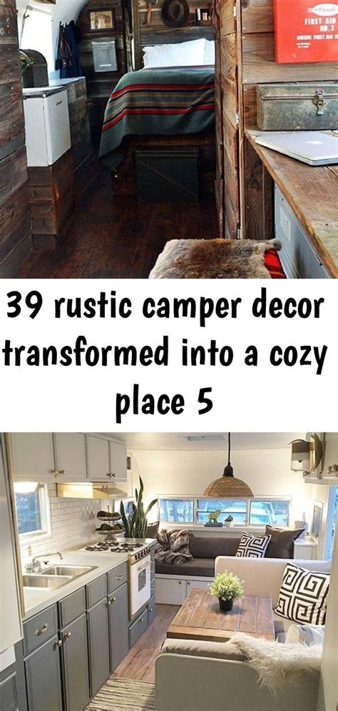 39 Rustic Camper Decor Transformed Into A Cozy Place 5 Camper Decor