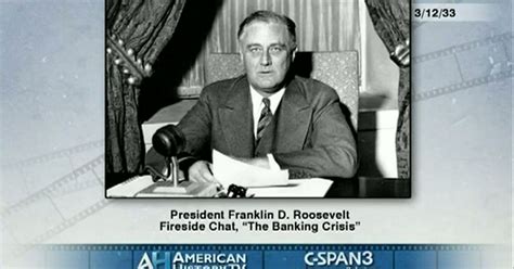 President Franklin Roosevelt's First Fireside Chat | C-SPAN.org