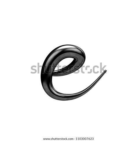 Letter E Black Handwritten Script Font Stock Illustration 1103007623 ...