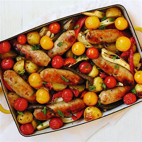 Enjoy A Tasty And Delicious Meal In 55 Learn How To Make Summer Sausage Traybake And Get The