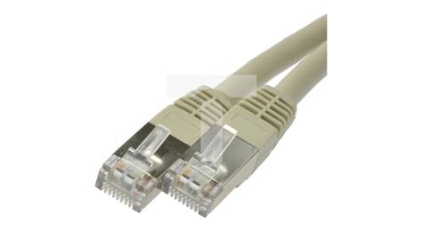 Patchcord S FTP Kat 6 PiMF Kabel Sieciowy LAN 2x RJ45 Linka Szary 2m