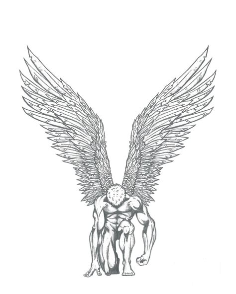 Angel Wings Pencil Drawing at GetDrawings | Free download