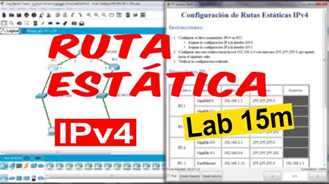 Lab Del Día Configuración De Una Ruta Ipv4 Estática Youtube