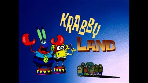 Krabby Land And The Camping Episode Title Cards In Ren And Stimpy Style