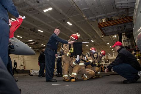 Dvids Images Sailors Simulate A Fire Casualty During A General