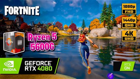 Ryzen 5 5600g Rtx 4080 Fortnite Capitulo 4 Max Settings 🔴 1080p