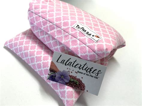 Flax Heating Pad Microwavable Hot Cold Pack Choice Of Herbs Brushed Flannel And Cotton