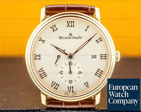 Blancpain 6606 3642 55B Villeret Small Seconds Power Reserve 18k RG