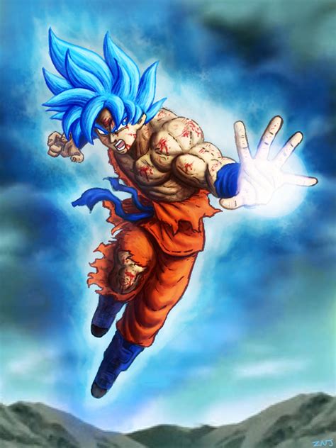 Super Saiyan Blue Son Goku by zachjacobs on DeviantArt