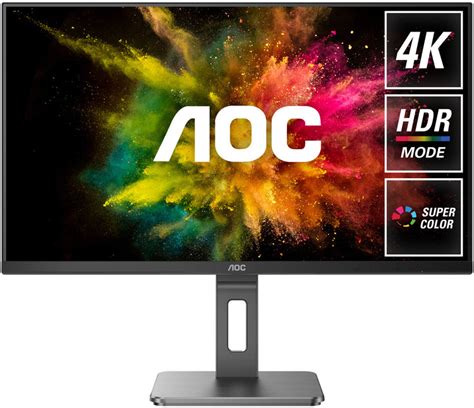 28" AOC U28P2U/BS 4K ClearVision IPS HDR Adaptive Sync Monitor | CA