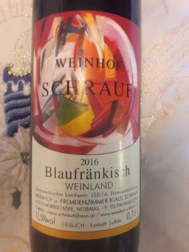 Weinhof Schrauf Blaufr Nkisch Lieblich Vivino Australia