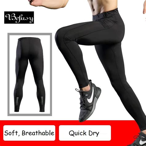 Befusy calças de compressão esportivas para homens calça legging