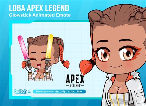 Loba Apex Legends Glow Stick Emote for Twitch Apex Animated Emotes - Etsy | Animation, Cute ...