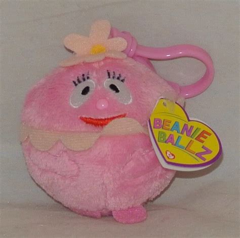 New Ty Yo Gabba Gabba Foofa Beanie Ballz Key Clip Size Ebay