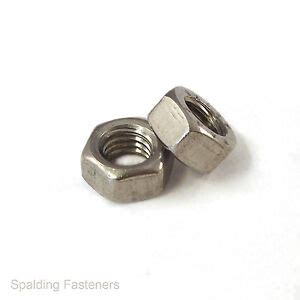 Metric Fine Pitch A Stainless Steel Hexagon Full Nuts M M M M