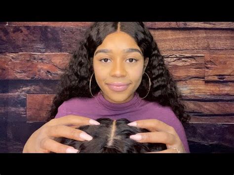 ASMR Head Massage Scalp Scratching HAIR PLAY RAMBLES