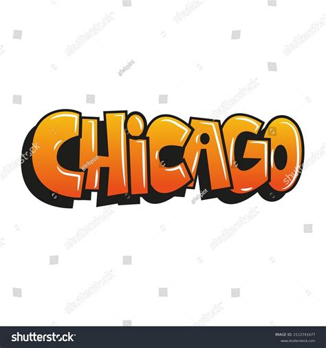 Chicago Graffiti Style Vector Stock Vector (Royalty Free) 2112741677 ...