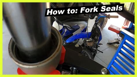 How To Replace Yamaha Ttr Fork Seals Youtube