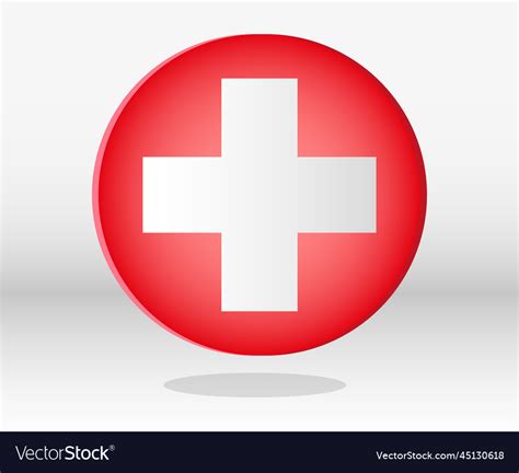 Red cross logo medical modern first aid Royalty Free Vector