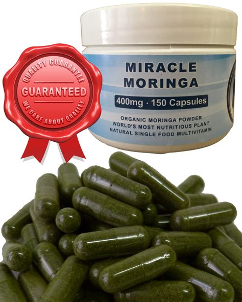 Moringa Oleifera Organice Miracle 160 Capsules