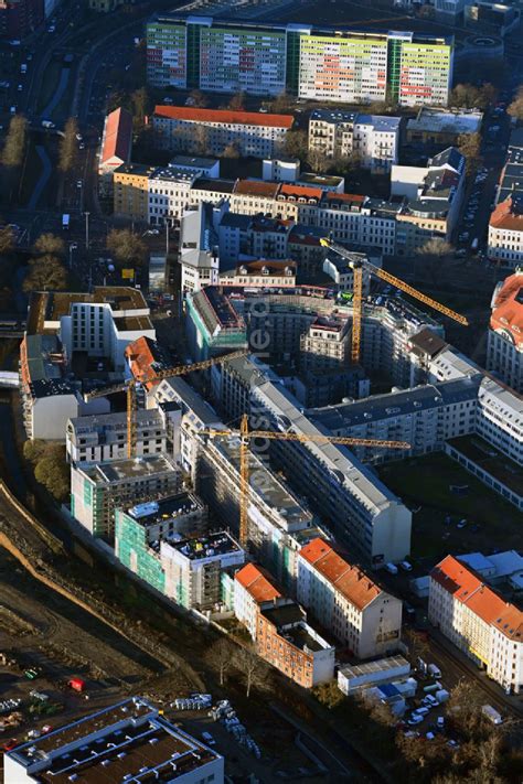 Luftaufnahme Leipzig Baustelle Zum Neubau Der Hotelanlage Hotel Und