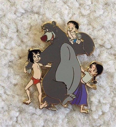 Disney Pin Jungle Book Mowgli Shanti Baloo Ranjan 2003 1828197232