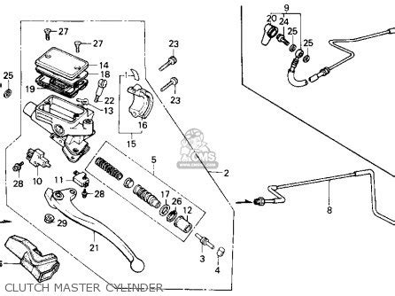 Rebuild Clutch Master Cylinder 1985 Honda Aspencade