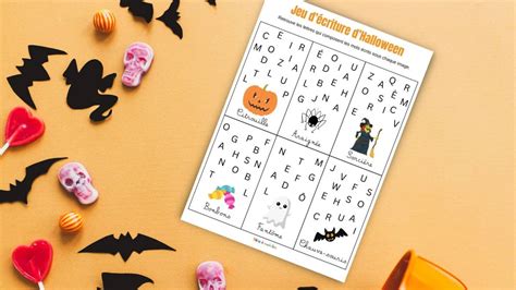 Trouve Les Lettres Un Jeu D Criture D Halloween Imprimer