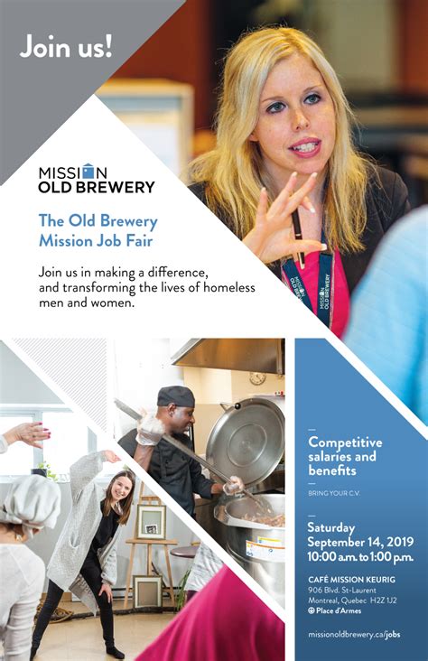 The Old Brewery Mission is Holding a Job Fair! | Old Brewery Mission