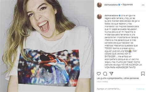 Dalma Maradona indignada por la publicación de la foto de Diego