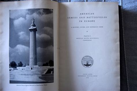 American Armies And Battlefields In Europe Hard Cover With Maps