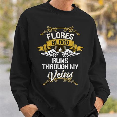 Flores Blood Runs Through My Veins Sweatshirt Seseable UK