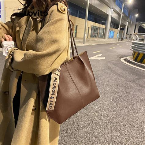 Lovito Casual Letter Colorblock Bag For Women Lfa Shopee Philippines