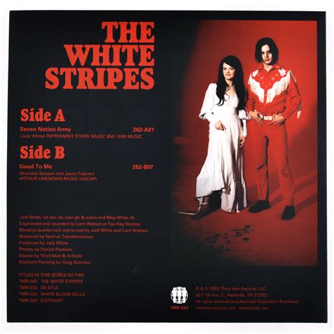 White Stripes Seven Nation Army Good To Me Get Hip Recordings