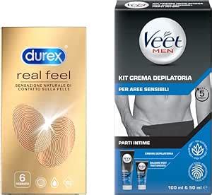 Veet Men E Durex Kit Depilazione Intima Per Lui Crema Depilatoria