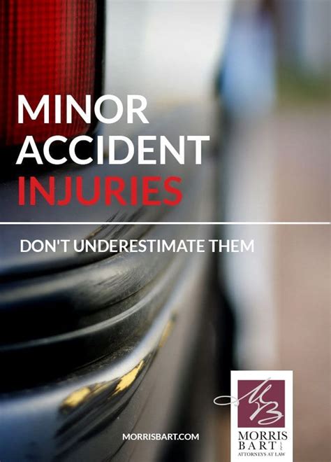 Minor Accident Injuries: Don't Underestimate Them.